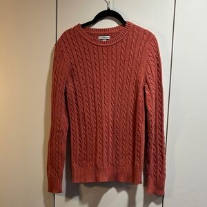 Croft & Barrow Rust Cable Knit‎ Sweater